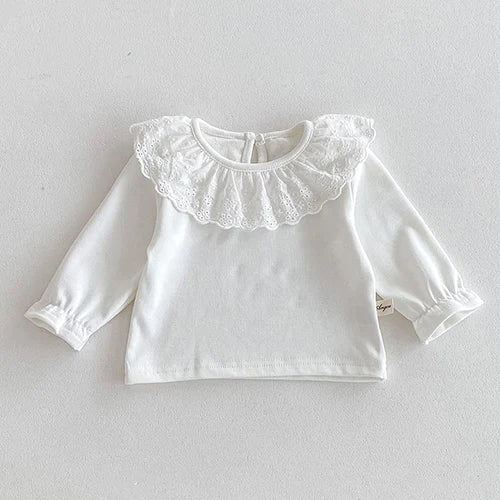 2024 New Autumn Infant Baby Girls Clothing Set Long Sleeved Cotton T-shirt+Sleeveless Knitted Jumpsuit Toddler Baby Clothes Suit