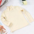 Autumn Winter Children's Soft Long Sleeve Basic Shirts Baby Kids Clothes New Girls Top Tees Boys Turtleneck T-shirt