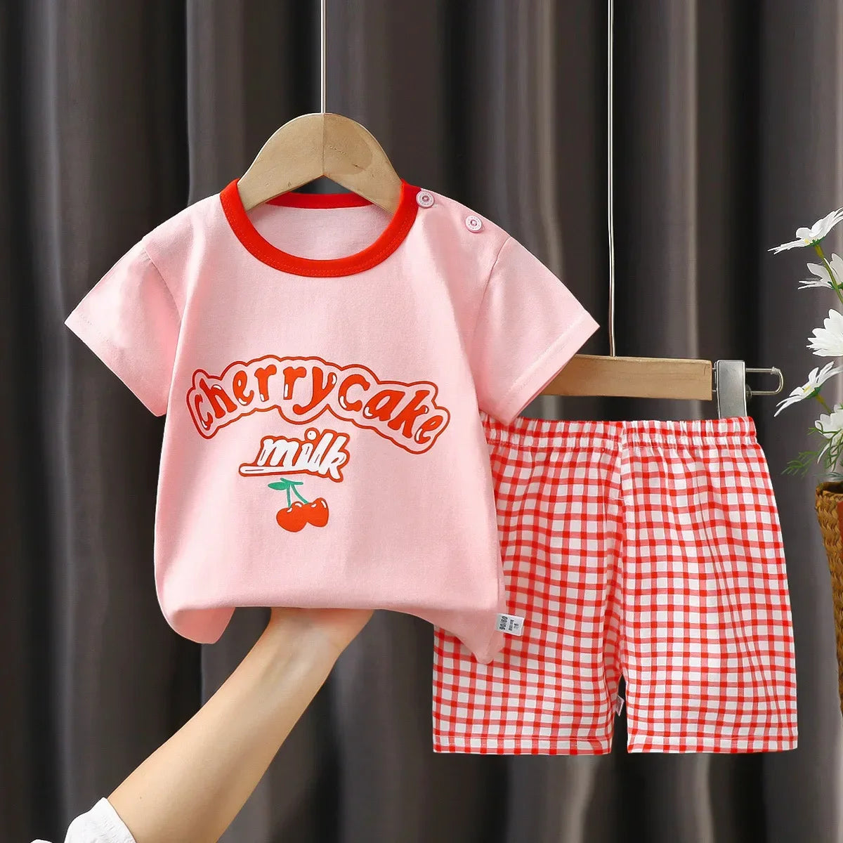 Kids Cotton T-Shirt & Shorts Summer Set – Casual 2-Piece Toddler Outfit