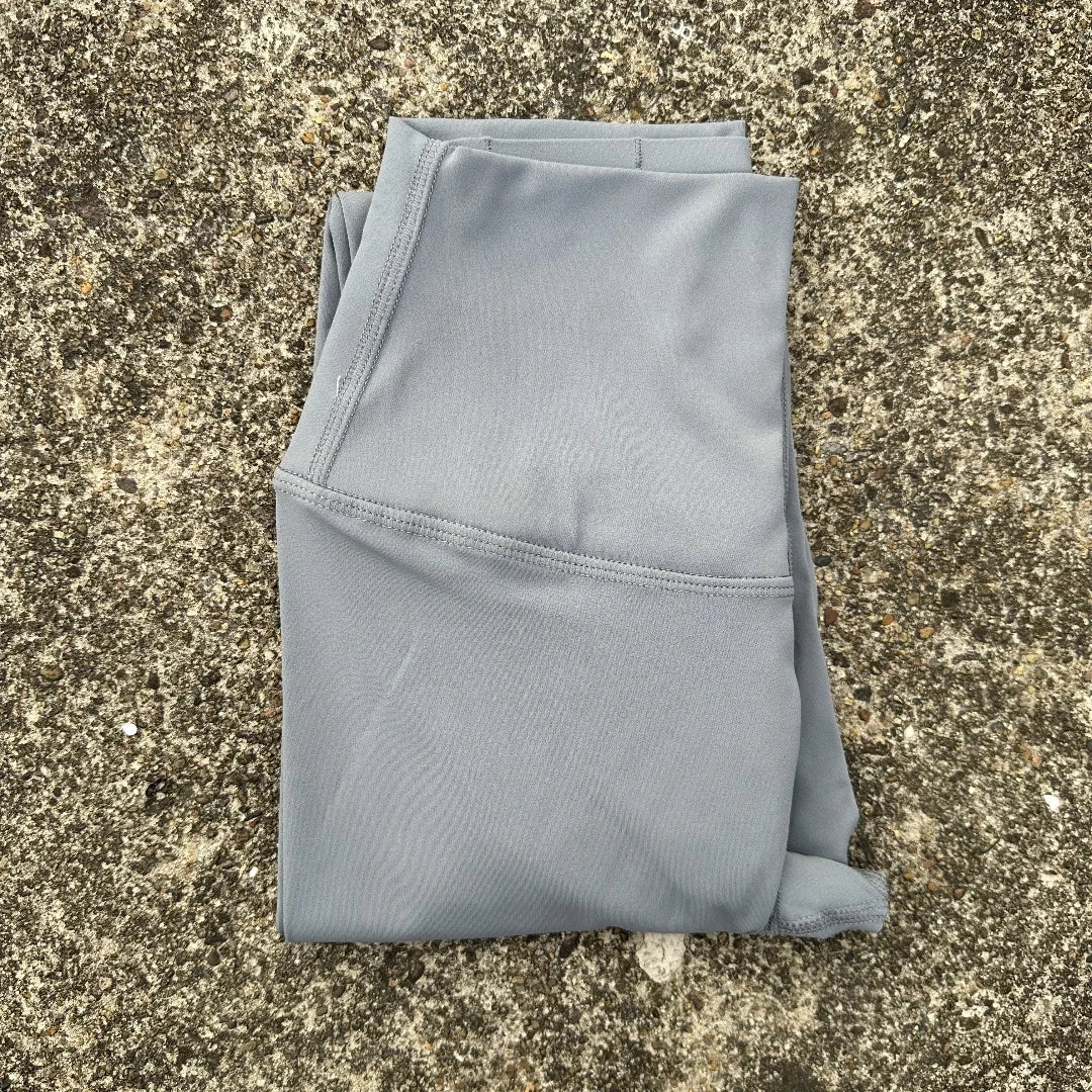 Women's High Waist Butter Yoga Leggings – Back Pocket Cropped Athletic Gym Pants