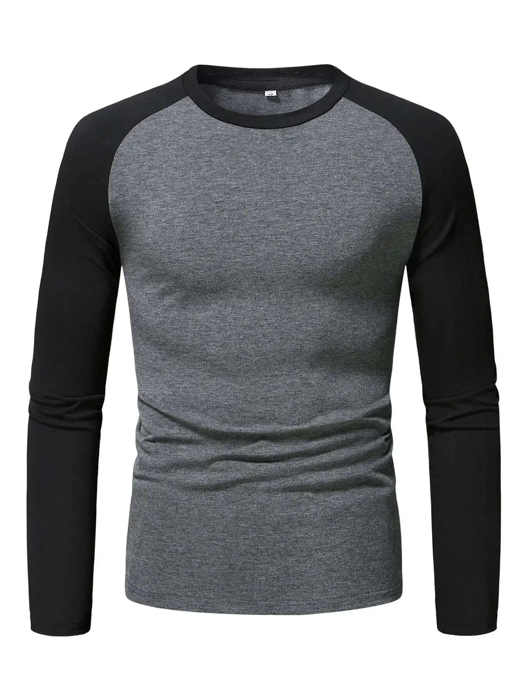 Men's Color Block Raglan Long Sleeve T-Shirt – Casual Fall Wear