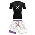 Men's Compression Sports Suit 2-Piece Set – Trendy Athletic Fitness Running Outfit