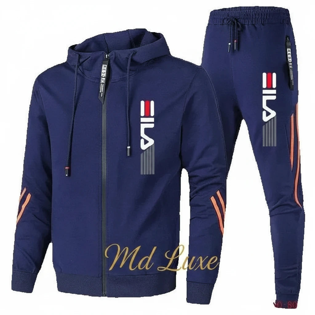 Men's Sportswear Set for Spring and Autumn 2026: Casual Sports Jacket + Sports Pants, Jogging Fashion and Stylish Sports Suit