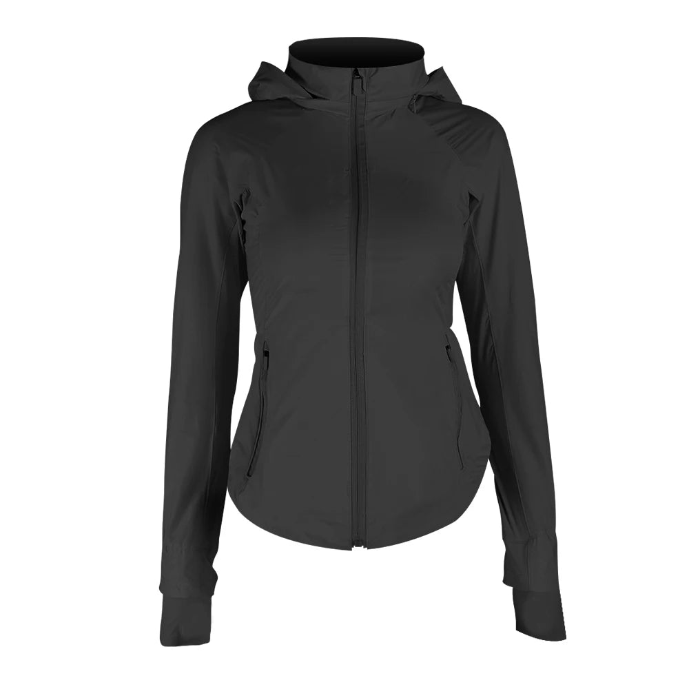 LULU FLORA Women's Slim Fit UPF 100+ UV Protection Jacket - Breathable Stand Collar Casual Sun Shield Top