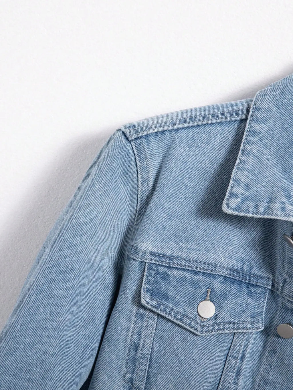 Men's Blue Denim Jacket – Casual Daily Wear Spring Autumn Coat