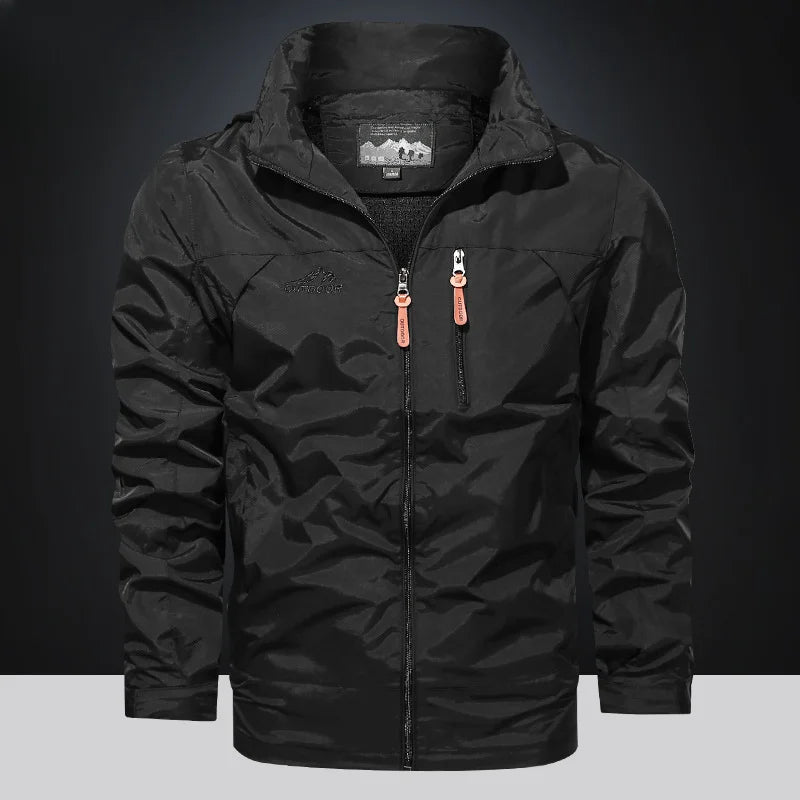 Men's Tactical Waterproof Hooded Streetwear Coat – Military Outdoor Climbing Jacket