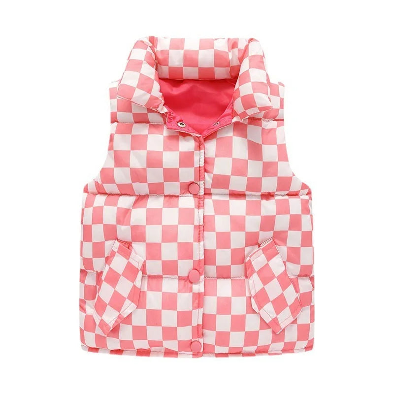 Kids Warm Cotton Waistcoat Vest Jacket – Sleeveless Padded Outerwear Coat