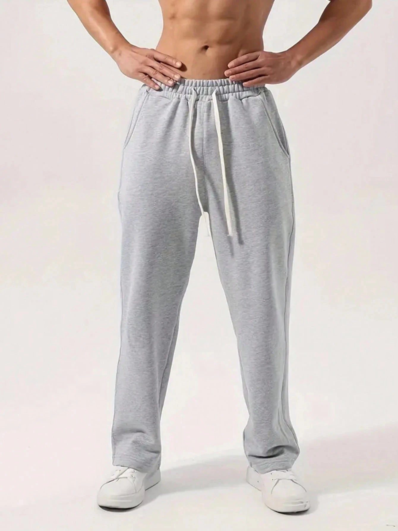 Men's retro old style drawstring casual comfortable long sports pants all-match autumn long straight pants men pants
