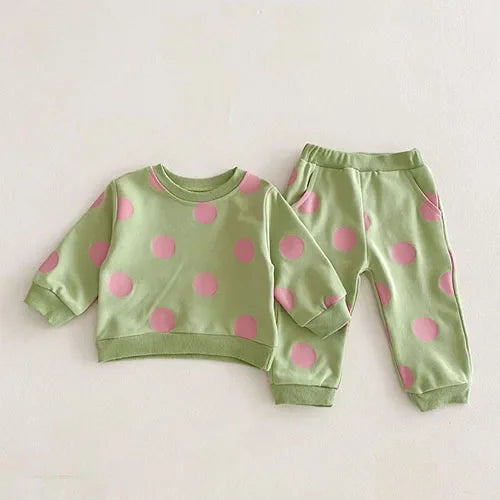 2025 New Spring 0-4Yrs Infant Baby Girls Clothing Set Long Sleeved Cotton Embroidery Pullover+Pants Toddler Baby Clothes Suit