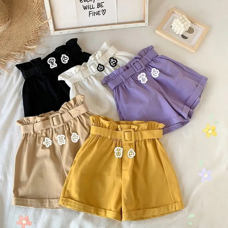 Summer Clothes for Girls Candy Color Kids Cotton Shorts for Girls Summer Casual Wear Thin Breathable Outdoor Sports Pants