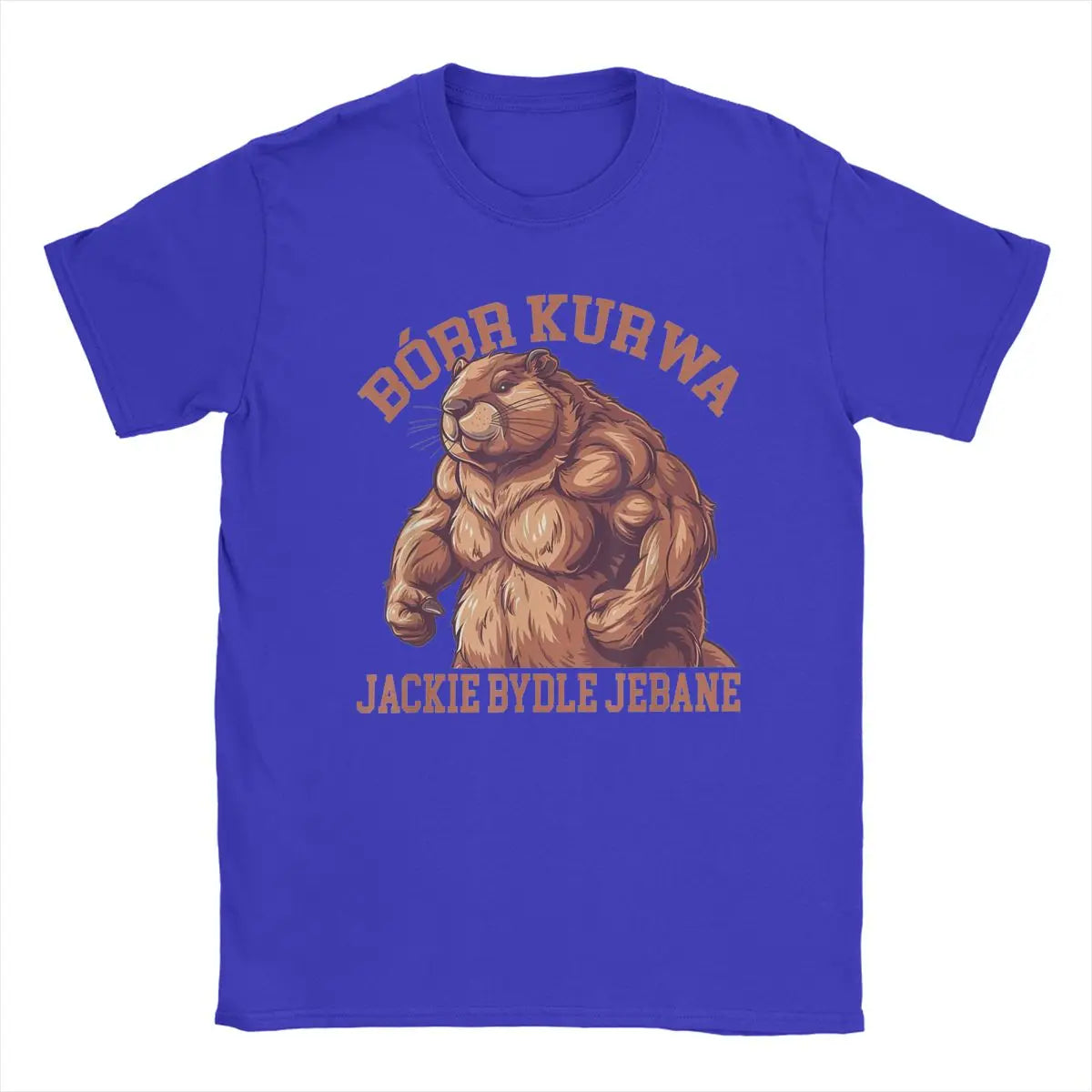 Unique Bobr Kurwa Bober Beaver T-Shirt for Men Round Neck 100% Cotton T Shirts Short Sleeve Tee Shirt Birthday Gift Tops