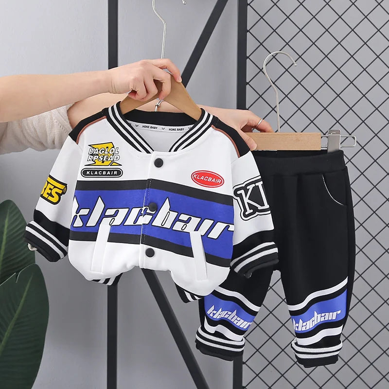 New Spring Autumn Baby Girls Clothes Children Outfits Boys Sports Jacket Pants 2Pcs/Sets Toddler Casual Costume Kids Tracksuits