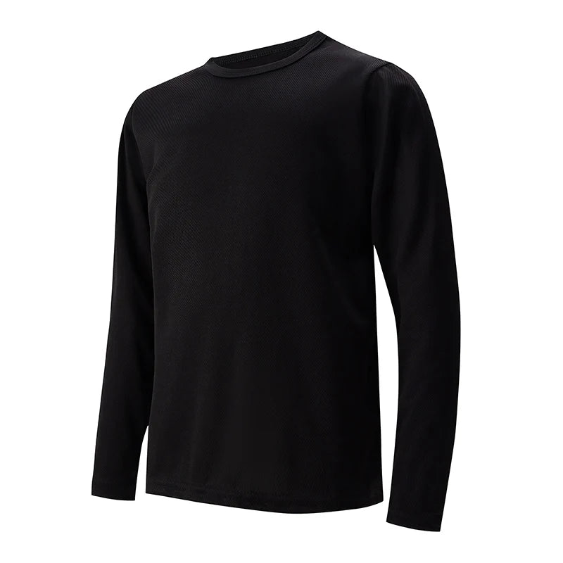 Kids Quick-Dry Long Sleeve Sports T-Shirt – Color Matching Running Top