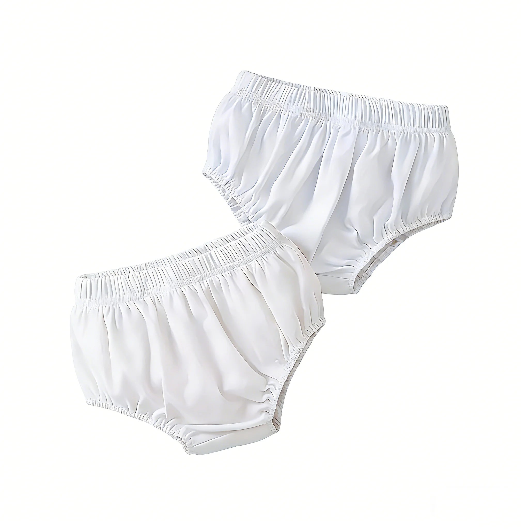 2pcs Solid Color Infant Toddler Underwear Soft Cotton Baby Girls and Baby Boys Unisex Diaper Covers Bloomers