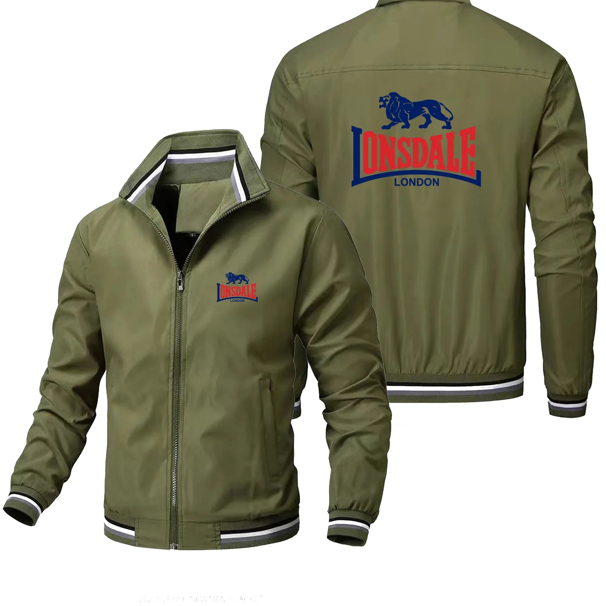 Men's Stand Collar Windproof Zipper Jacket – Outdoor Leisure Street Coat
