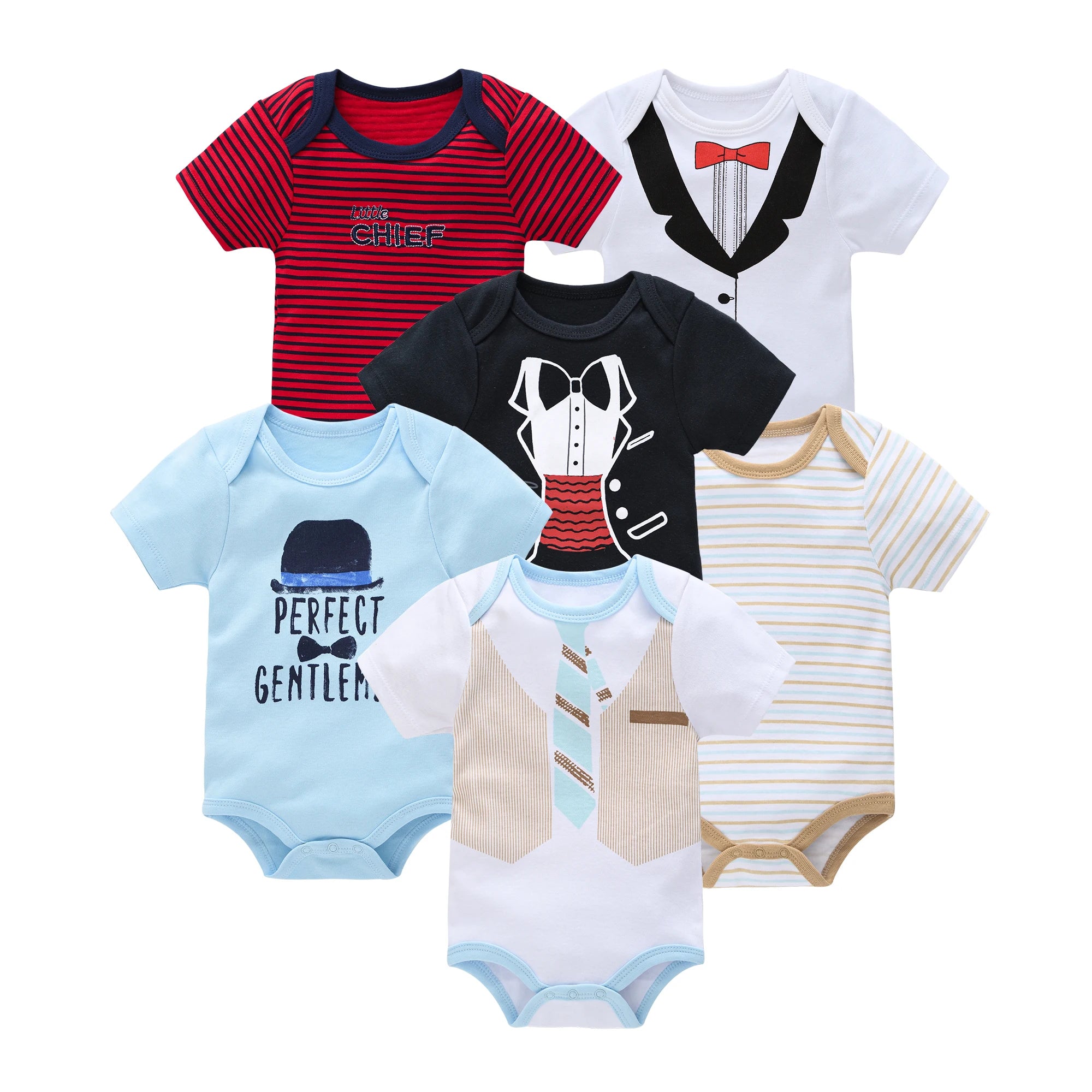 Baby Girls Cotton Short Sleeve Bodysuit – Newborn Onesie 3–6 Pack