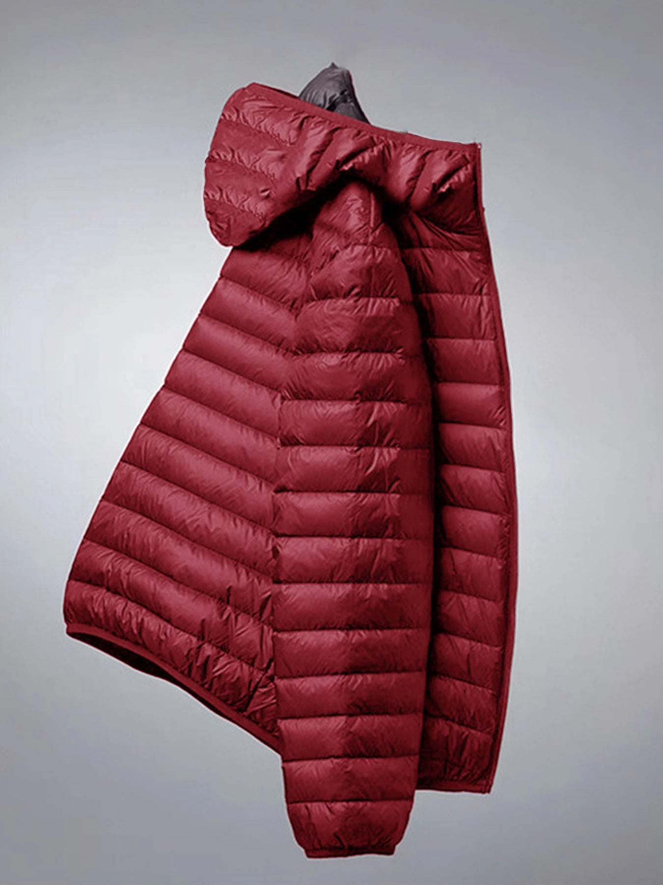 Men's Hooded Solid Cotton Windproof Warm Jacket – Casual Outdoor Winter Coat