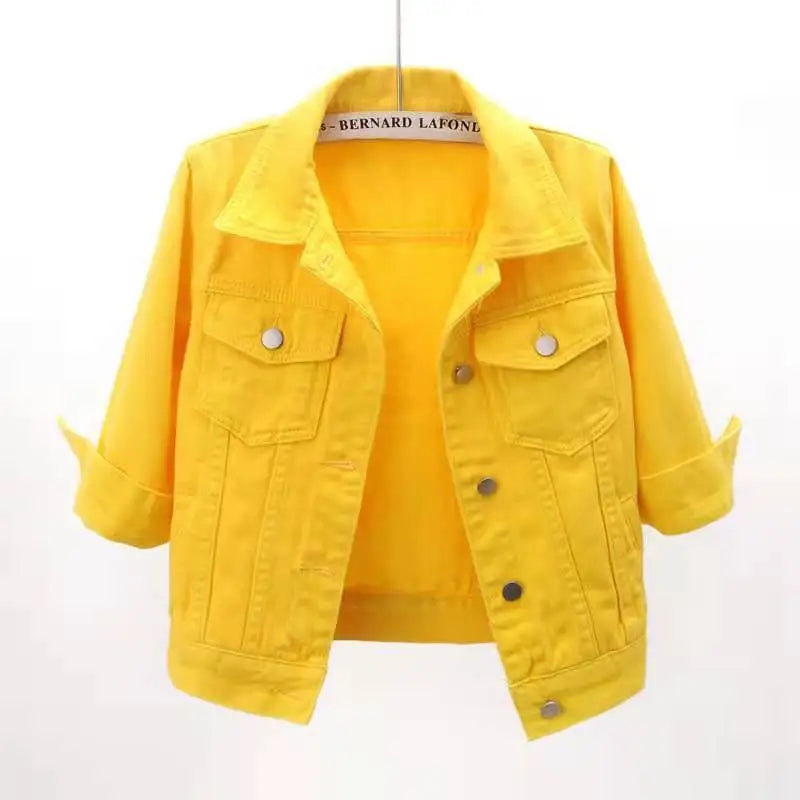 Women's Casual Loose Denim Jacket – Short Jean Coat Spring Autumn Outerwear