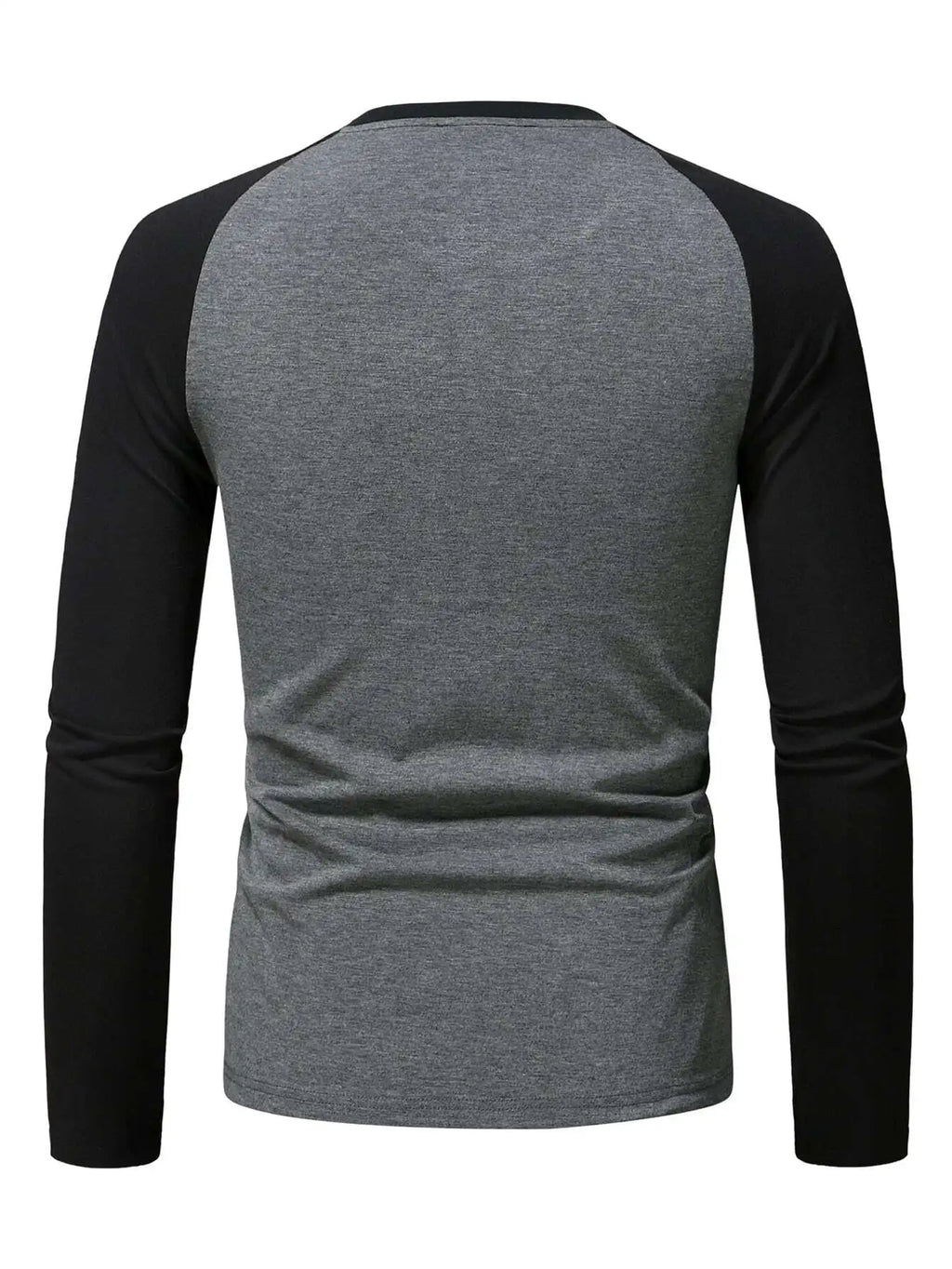 Men's Color Block Raglan Long Sleeve T-Shirt – Casual Fall Wear