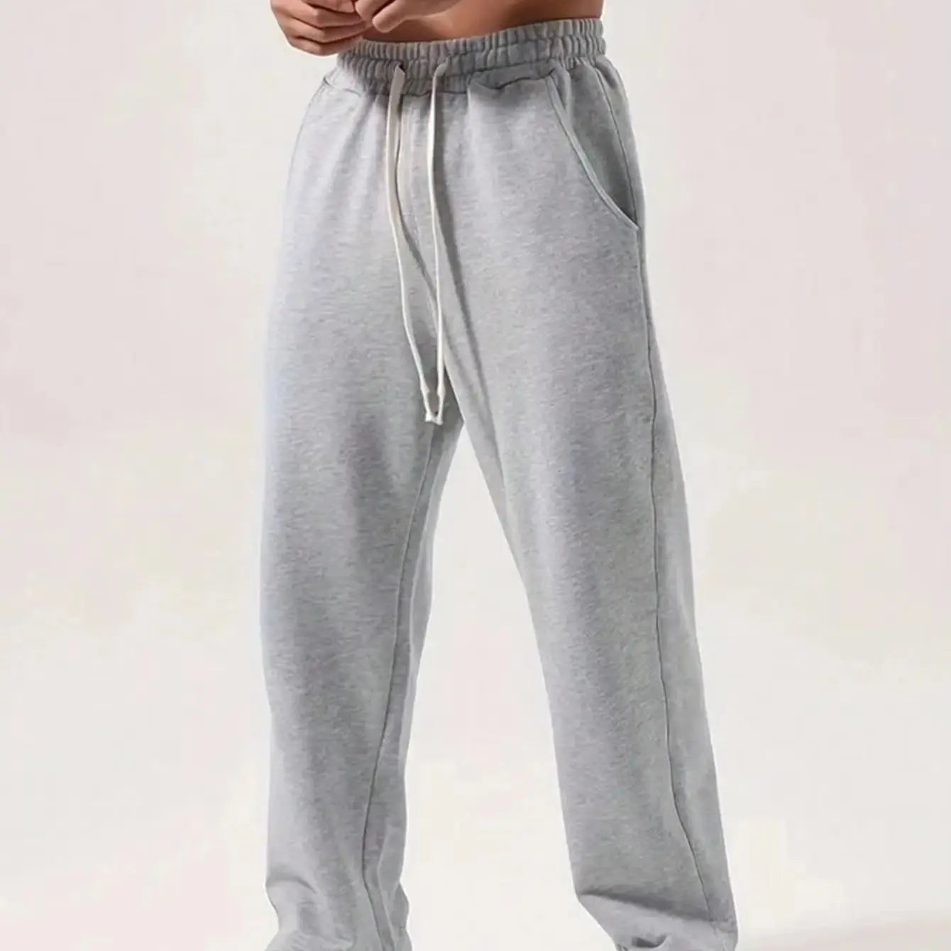 Men's retro old style drawstring casual comfortable long sports pants all-match autumn long straight pants men pants