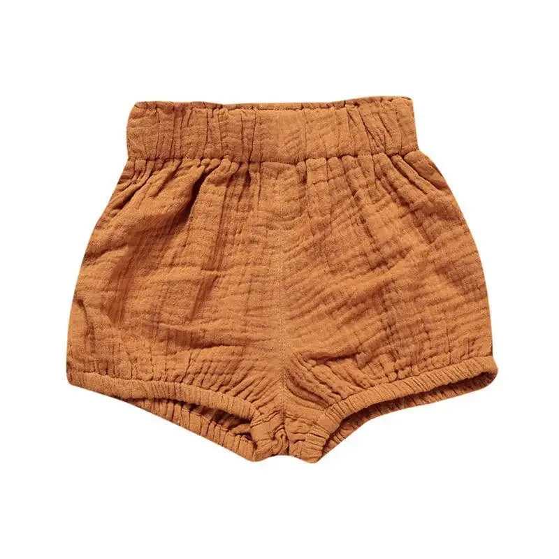 2025 Toddler Baby Summer Shorts Cotton Linen Cartoon Breathable Children Lounge Clothes for 3M-6T Boy Girl Korean Cute PP Pants