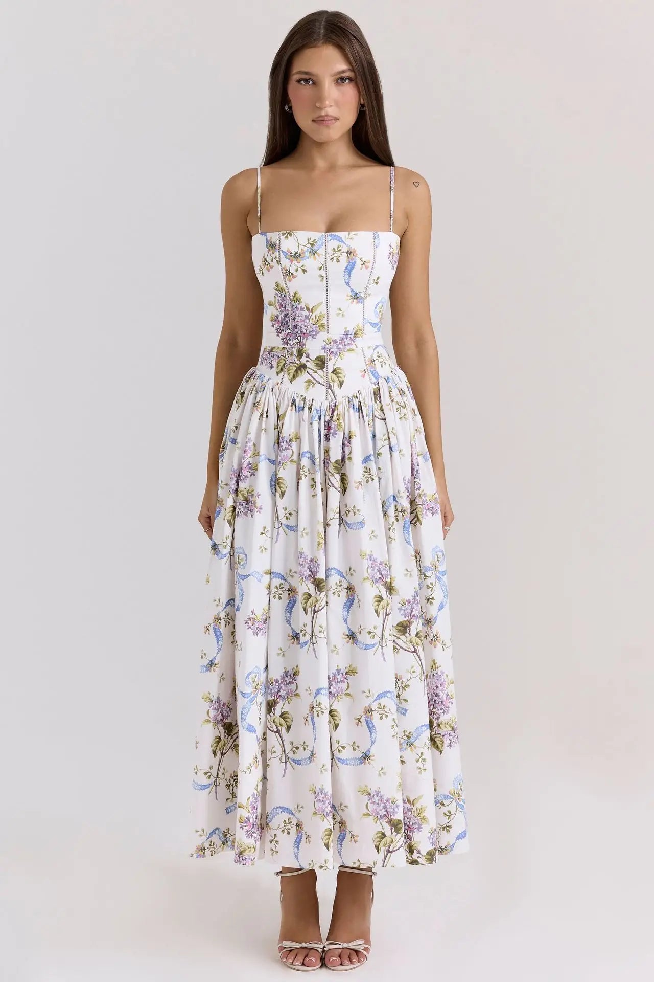 Vintage Boho Floral Maxi Dress