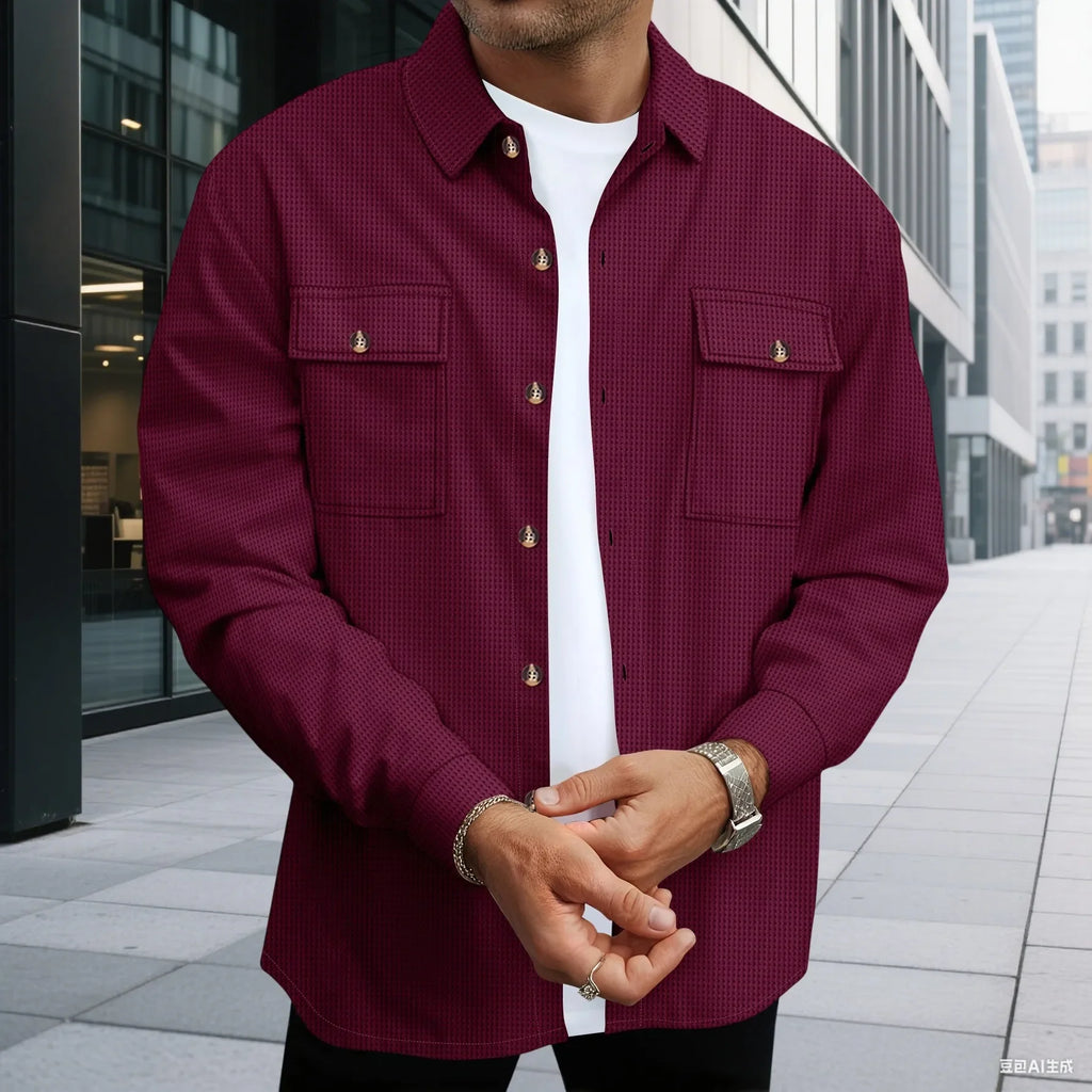 ביגוד עבודה לגברים עם דש מכופתר אופנתי, ז'קט ומכנסיים ארוכים, נוח ונושם, תלבושת עסקית קז'ואלית, חצי חלק