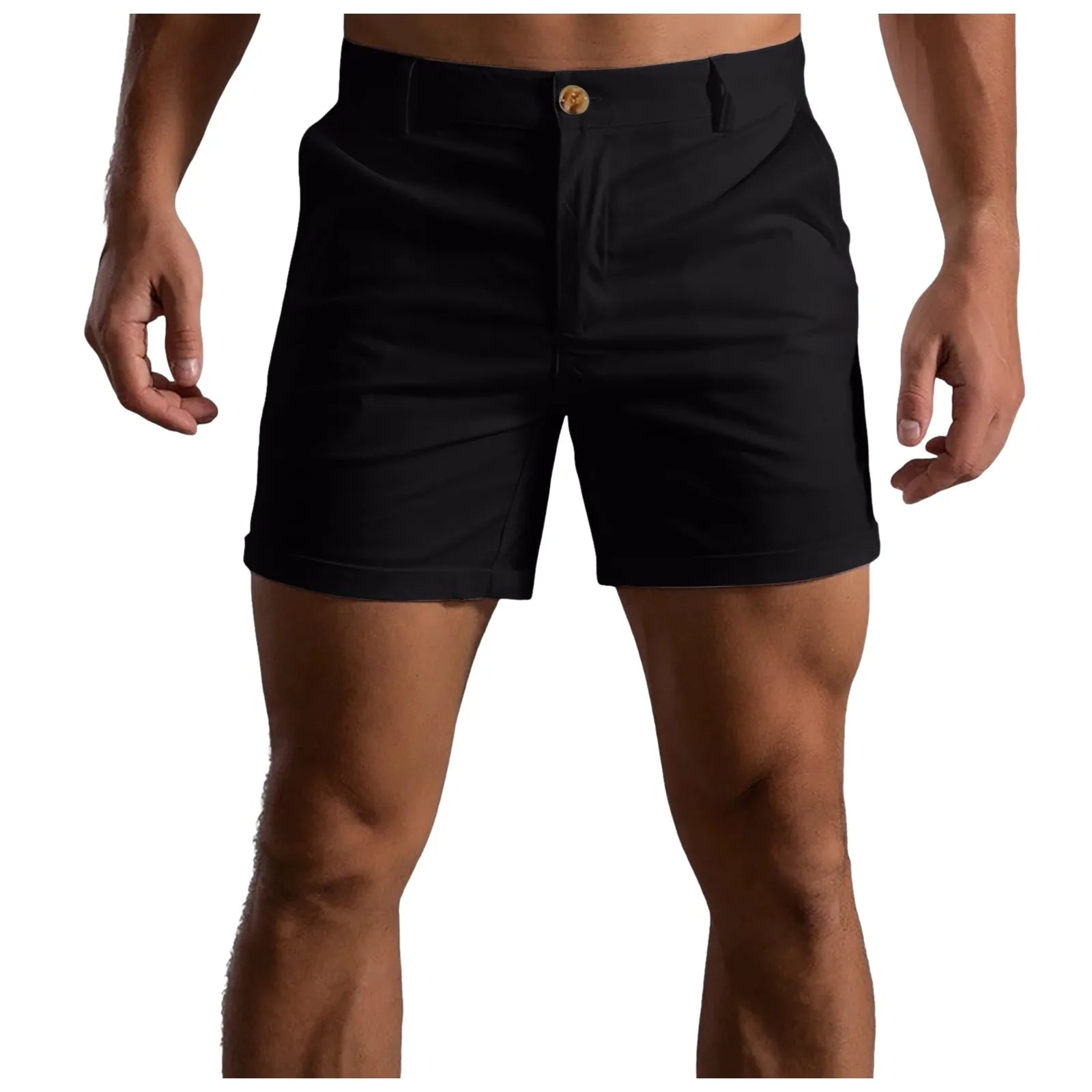 Summer Cotton Solid Color Shorts Men High Quality Casual Business Social Elastic Waist Men Shorts Hombre Half Pants Beach Shorts