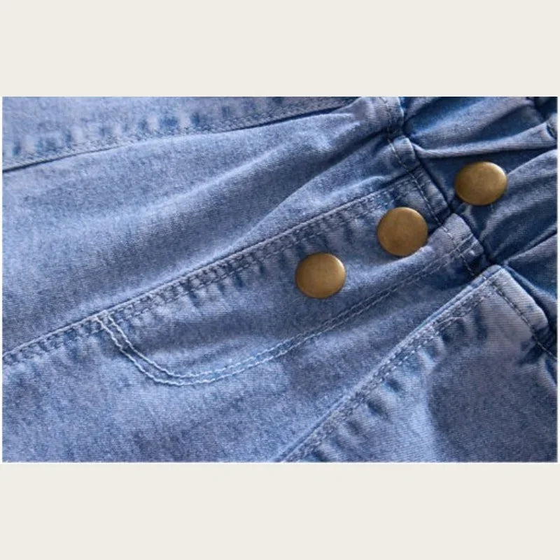 Summer 3-9 Y Kids Girls Short Jeans Children Girls Cotton Denim Shorts Stylish Wear with Elastic Waist and Trendy Designs Pants