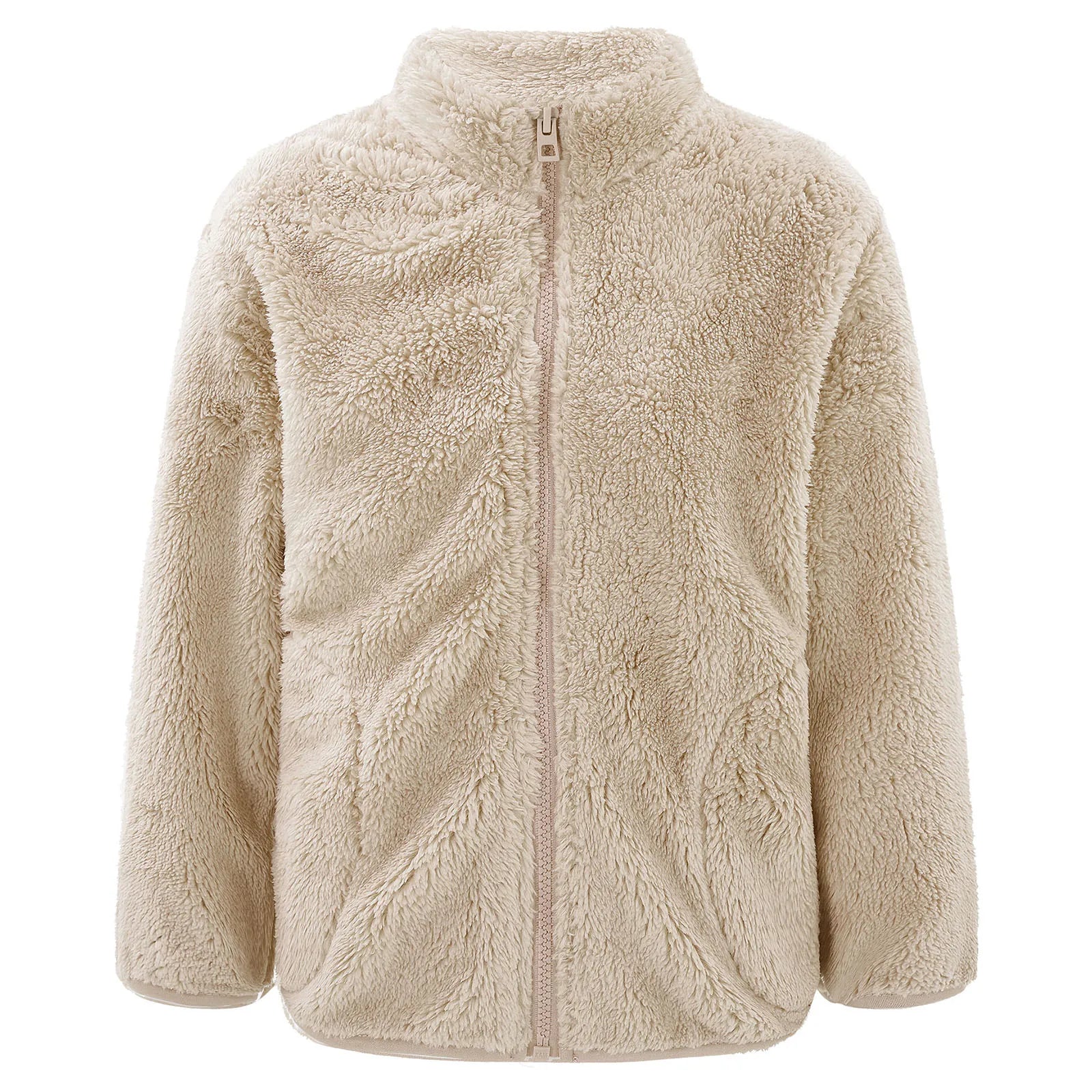Kids Full-Zip Turtleneck Fleece Jacket – Warm Outerwear with Pocket Ages 2–12