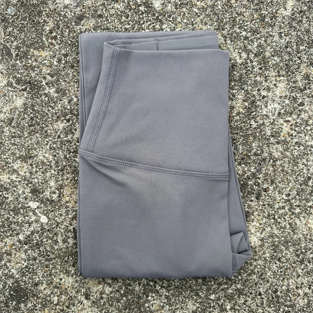 Women's High Waist Butter Yoga Leggings – Back Pocket Cropped Athletic Gym Pants