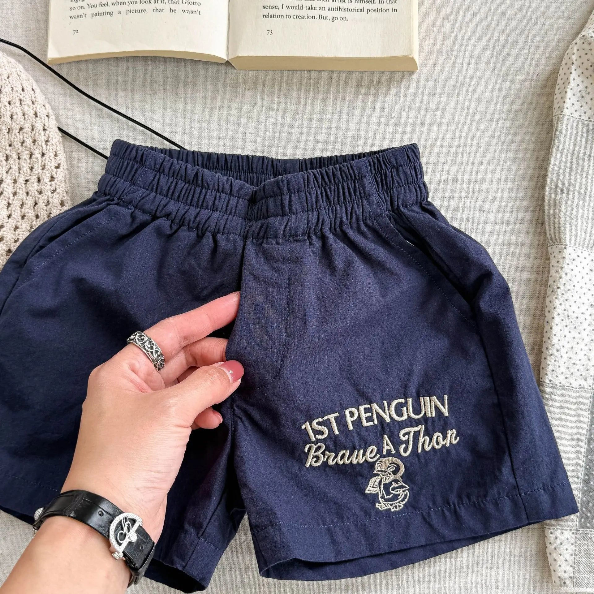 2026 Summer New Children Casual Shorts Fashion Cartoon Embroidery Girls Shorts Cotton Baby Boys Short Pants Kids Clothes