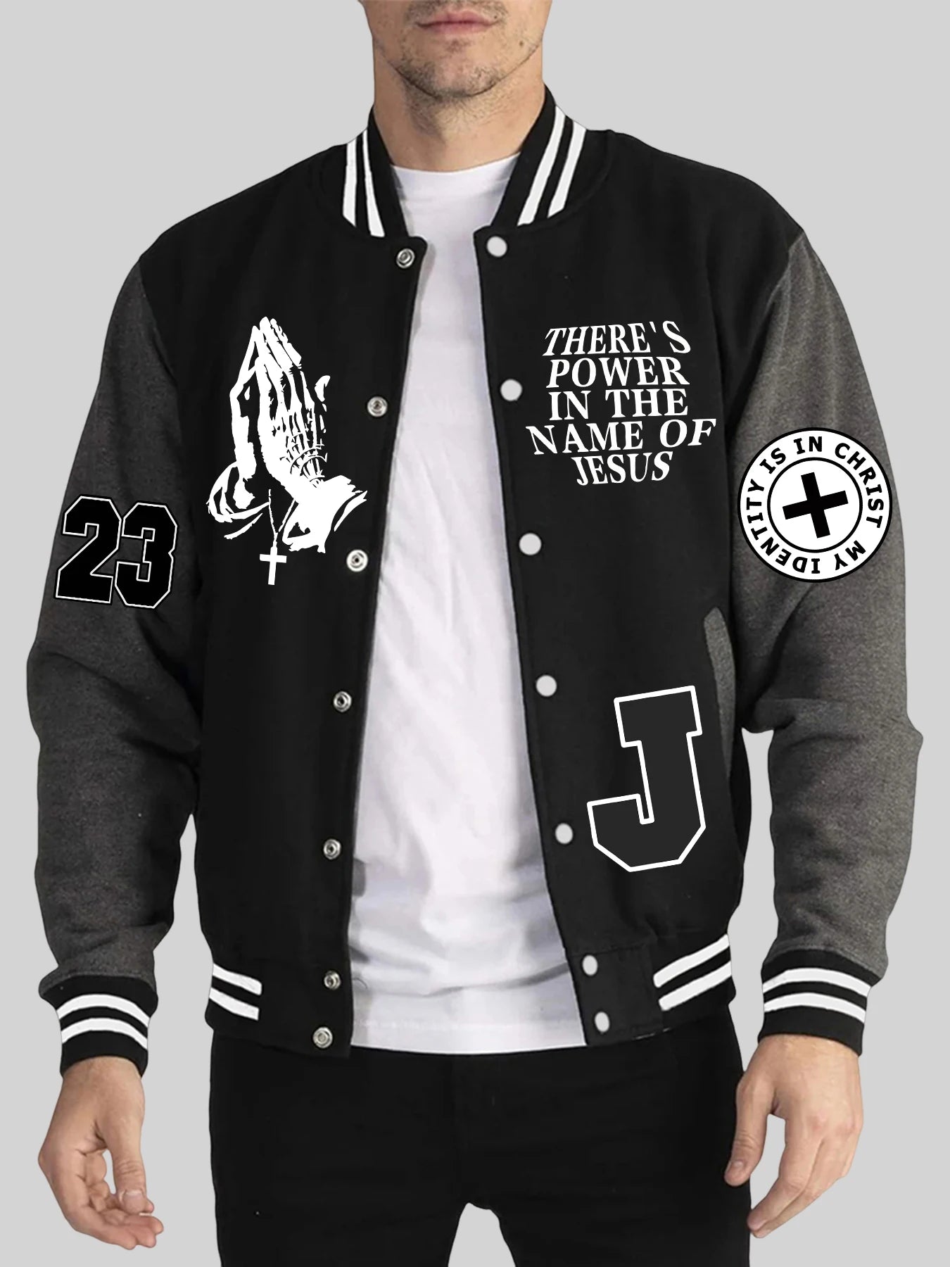 Men's LA Art Letter Baseball Jersey Jacket – Soft Loose Sports Casual Coat
