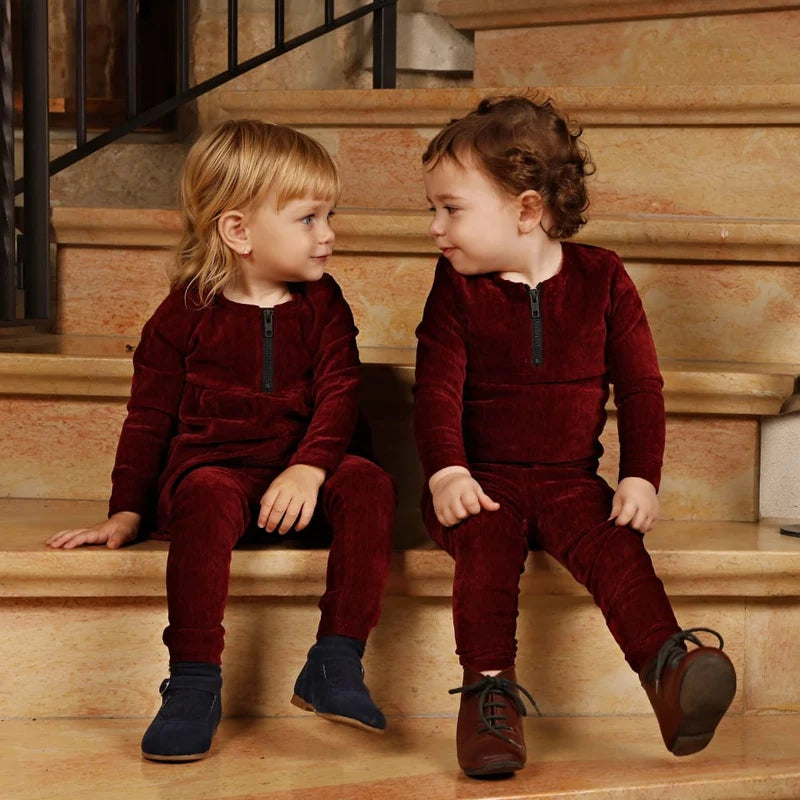 Fall/winter chenier family matching clothes maxi dress baby top and pants set boy girl t-shirt outside suit kids clothing