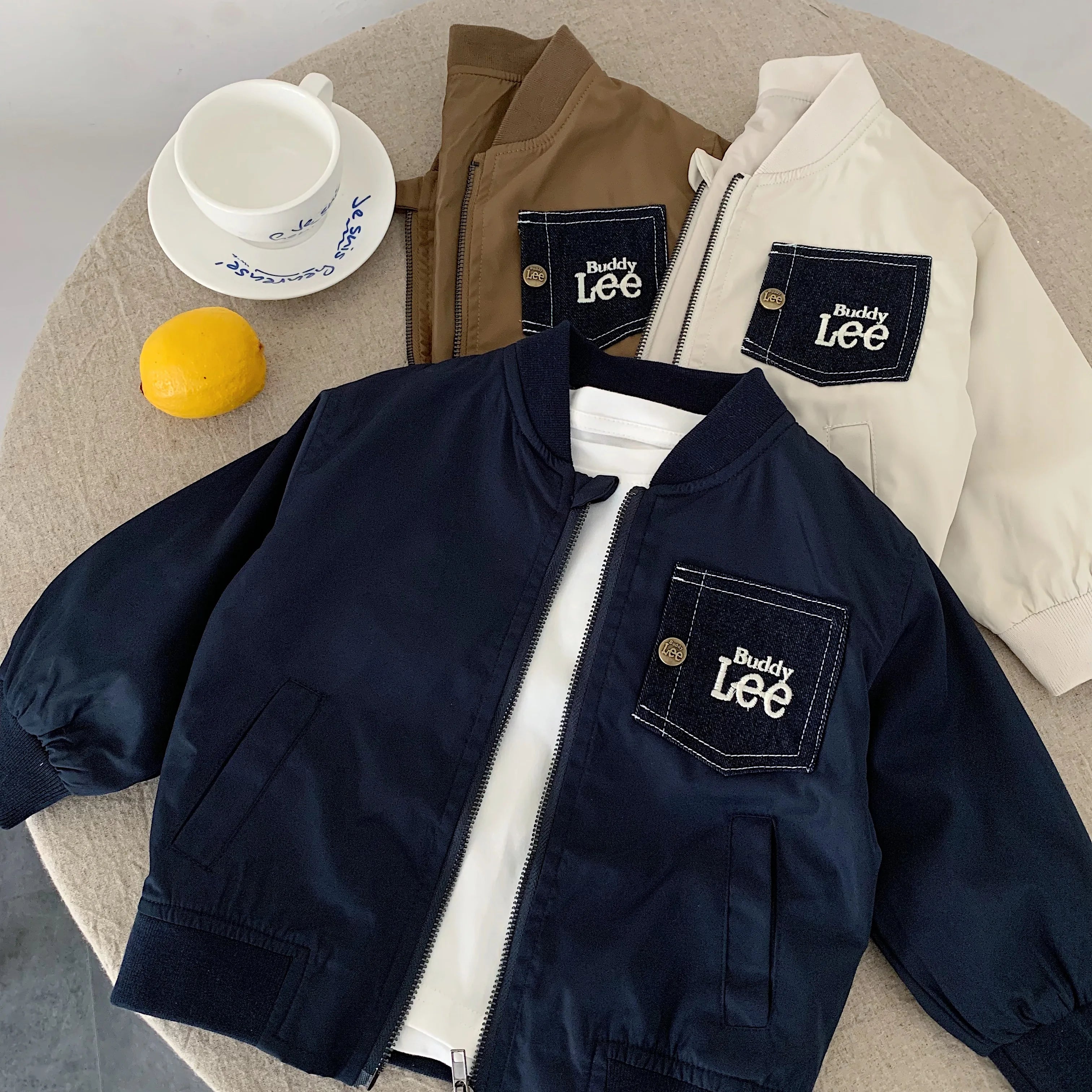 Kids Contrasting Color Pocket Baseball Jacket – Cool Zipper Shirt Outerwear