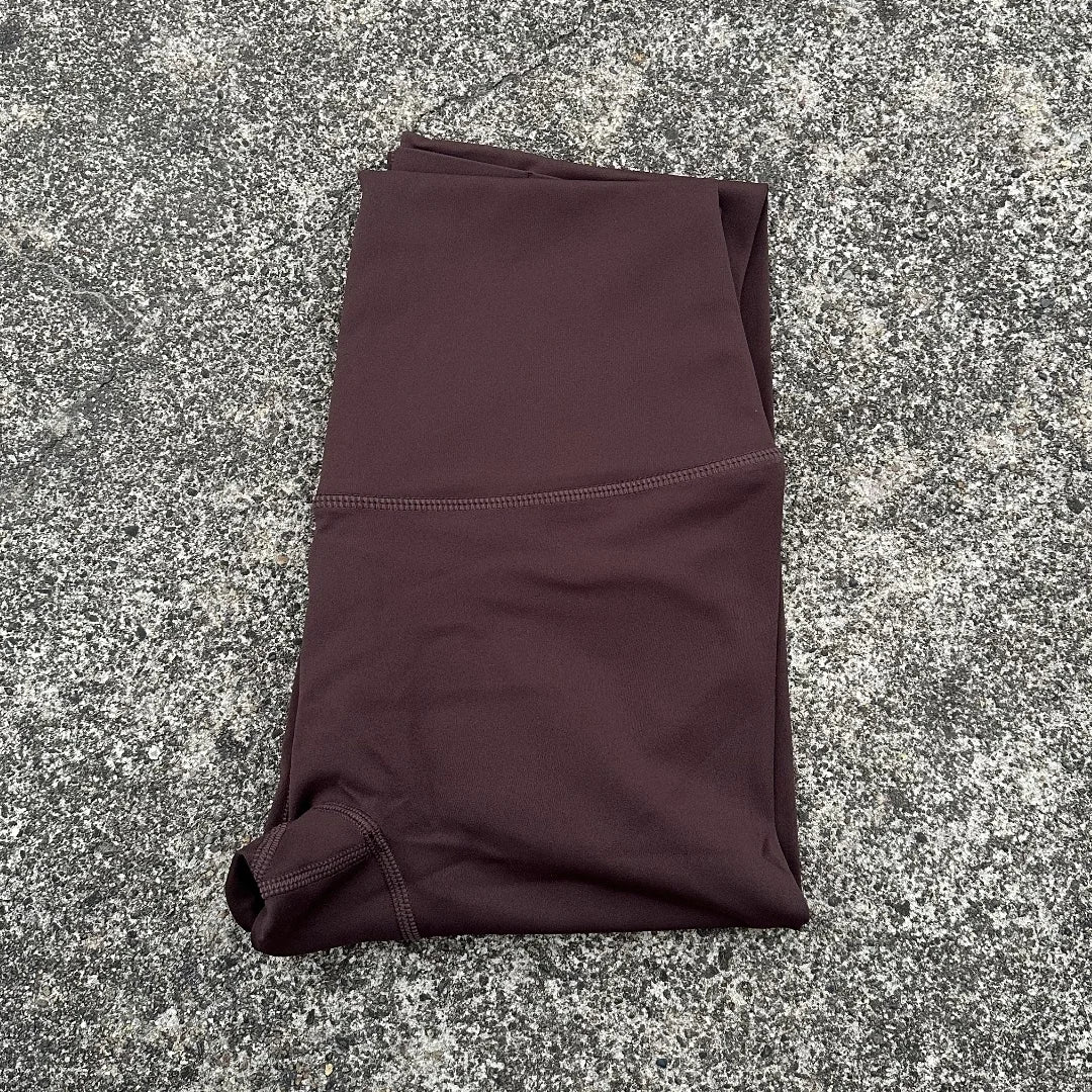 Women's High Waist Butter Yoga Leggings – Back Pocket Cropped Athletic Gym Pants