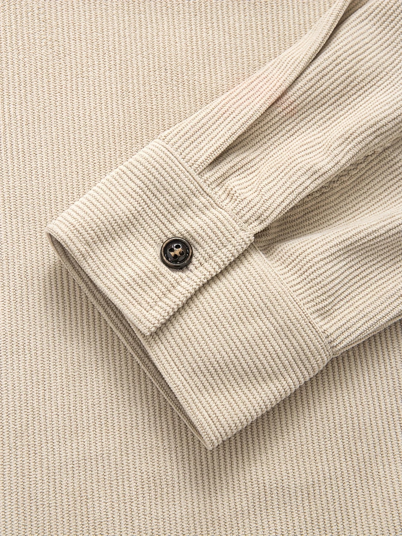 Men's Slim Fit Corduroy Long Sleeve Shirt – Wrinkle-Free Business Casual Office Shirt