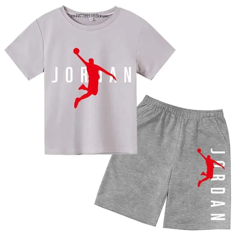 Kids Fashion 2-Piece Outfit Set – Casual T-Shirt & Shorts for Boys & Girls Ages 2–13
