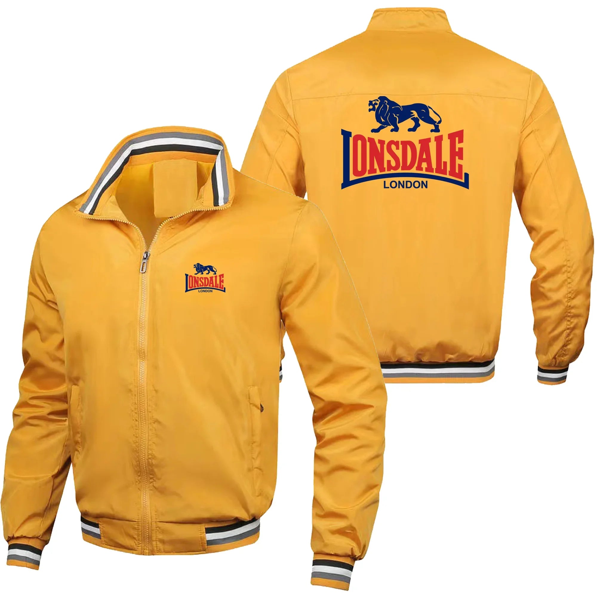 Men's Stand Collar Windproof Zipper Jacket – Outdoor Leisure Street Coat