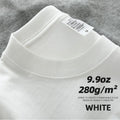 Sypcman Men's Oversized T-Shirt 9.9oz 280 Grams Heavy High Quality Short Sleeve Cotton Tee Solid Color Unisex Streetwear