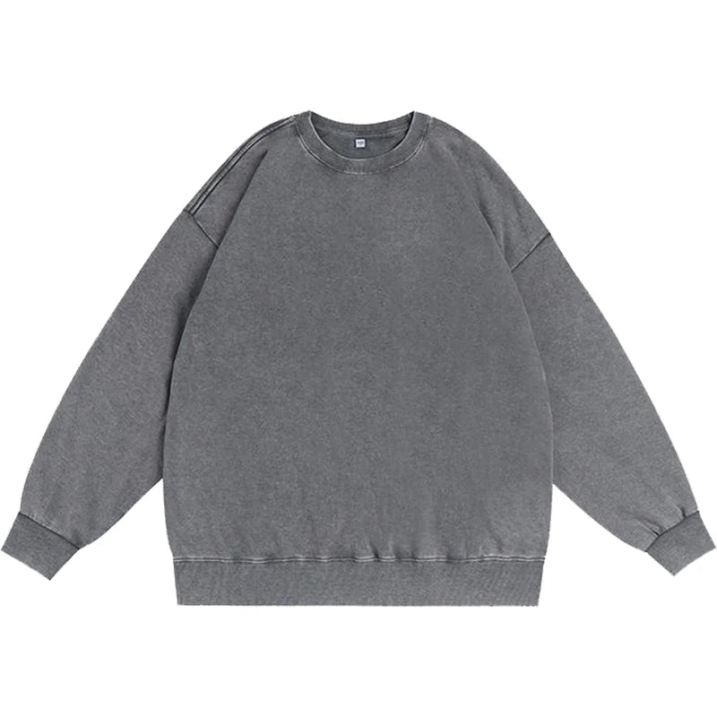 Custom Tie-Dye Washed Pullover Sweatshirt – Casual Embroidery Print Unisex Hoodie