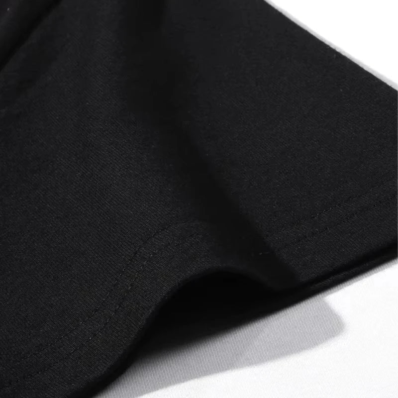 Men Clothes Fashion T-Shirts Streetwear  Cotton Loose Tops Breathable Tee