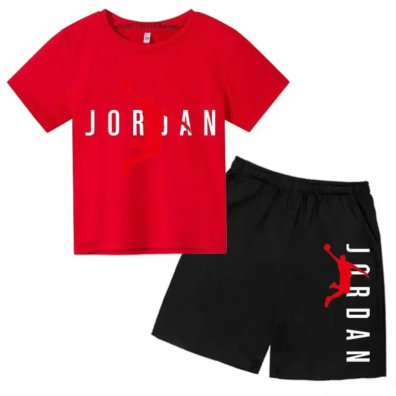 Kids Fashion 2-Piece Outfit Set – Casual T-Shirt & Shorts for Boys & Girls Ages 2–13