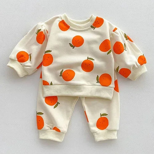 2025 New Spring 0-4Yrs Infant Baby Girls Clothing Set Long Sleeved Cotton Embroidery Pullover+Pants Toddler Baby Clothes Suit