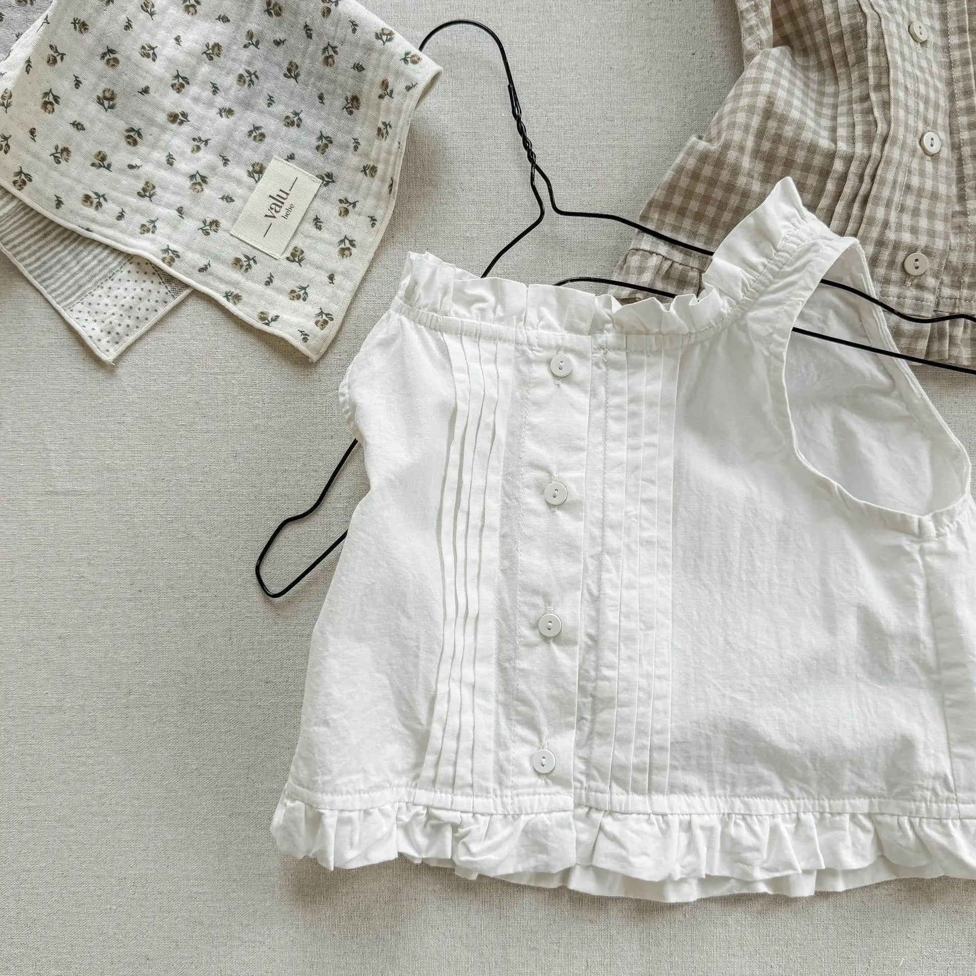 Girls Sleeveless Cotton Vest Top – Soft Summer Blouse for Toddlers