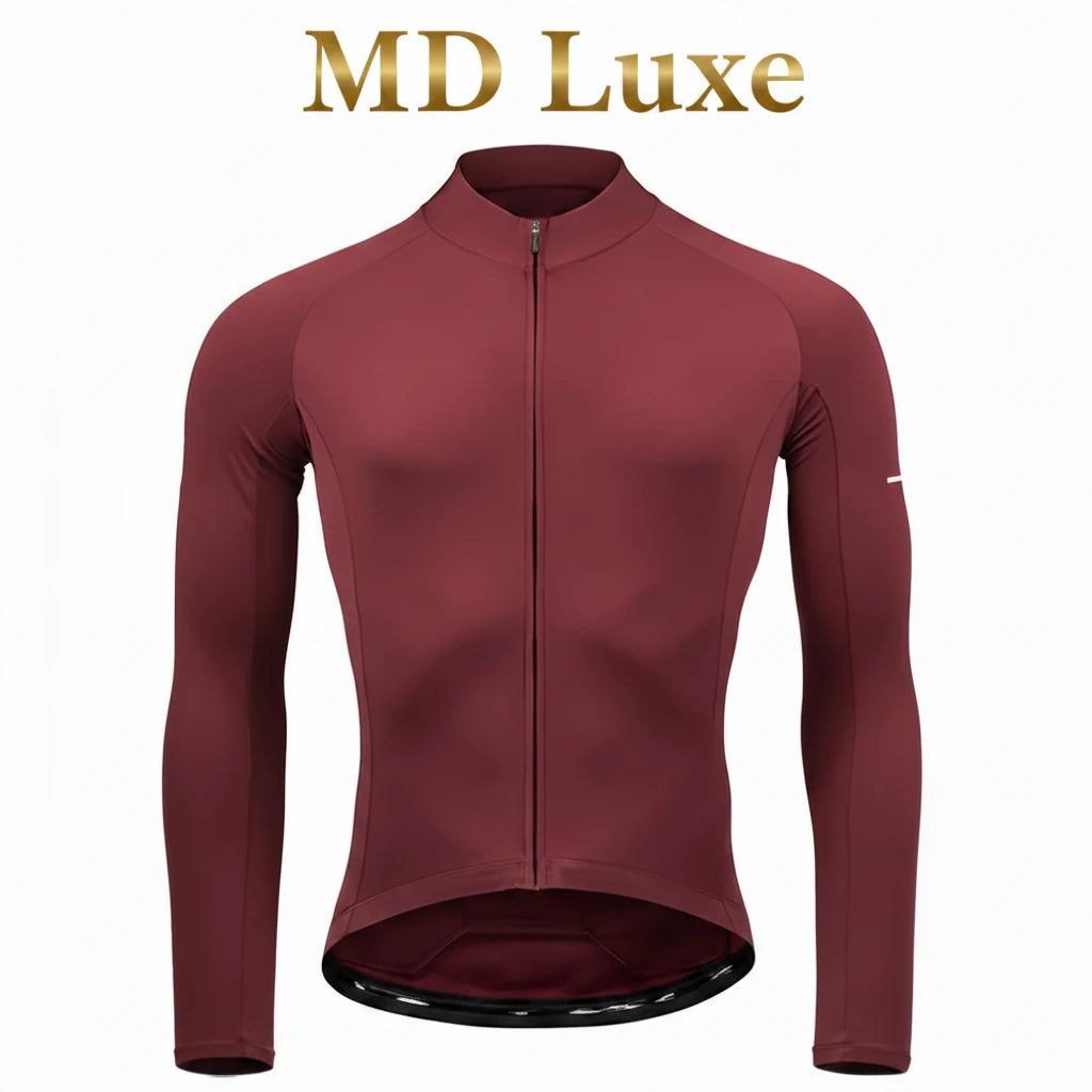 RAUDAX 2024 Man's Winter Cycling Clothing Long Sleeves Thermal Fleece Cycling Jersey Set Outdoor Keep Warm Road Bike Sportswear