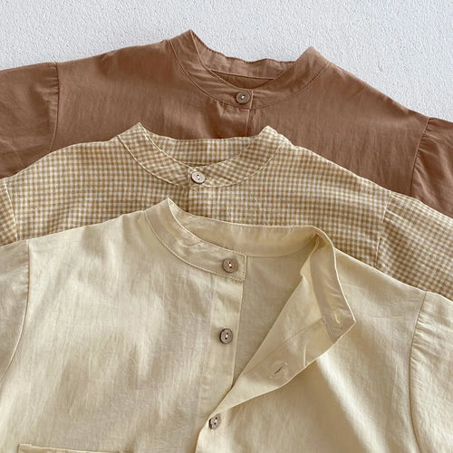Boys 2-Piece Casual Shirt & Pants Set – Short Sleeve Summer Outfit