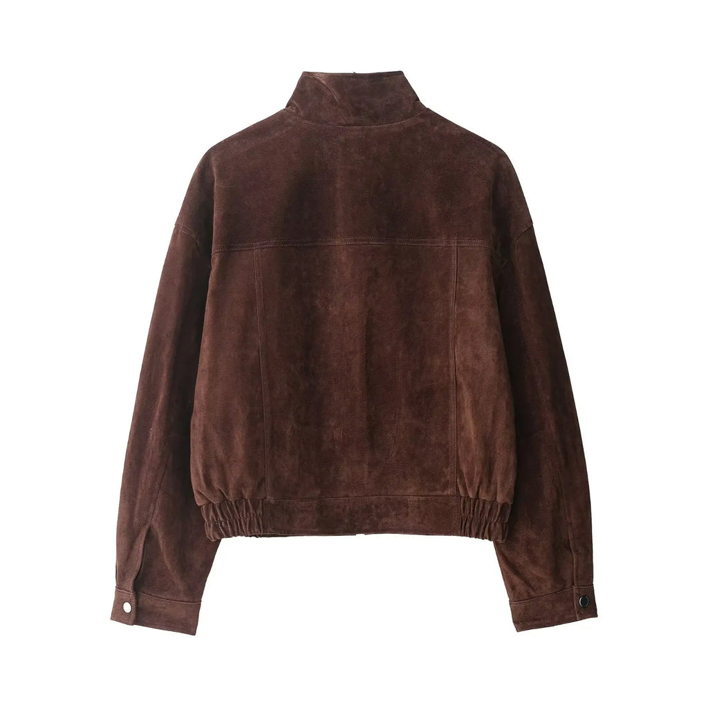 Women's Big Pocket Loose Warm Autumn Jacket – Elegant Street Chic Student Coat