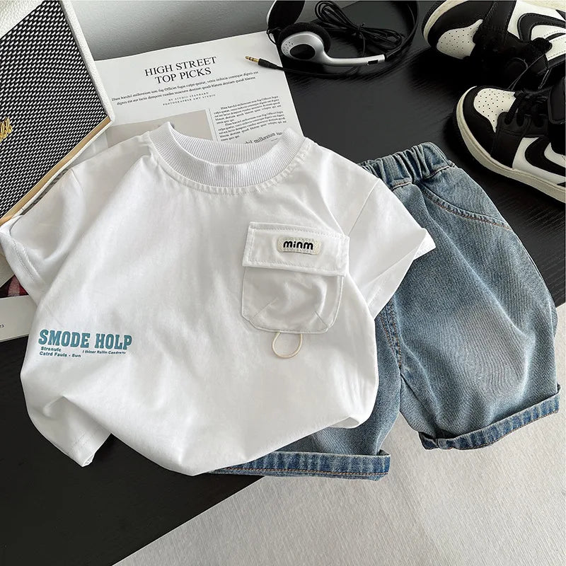 Baby T-Shirt & Shorts Casual 2-Piece Set – Soft Summer Toddler Outfit