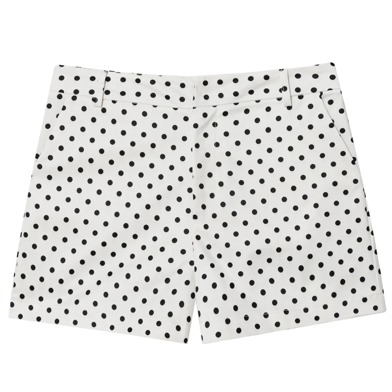 Women's Polka Dot Oversized Bomber Jacket – Long Sleeve Zip-Up Crop Aviator Coat